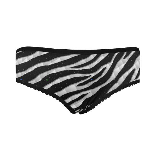 Ripped SpaceTime Stripes - White Women's All Over Print Classic Briefs (Model L13)