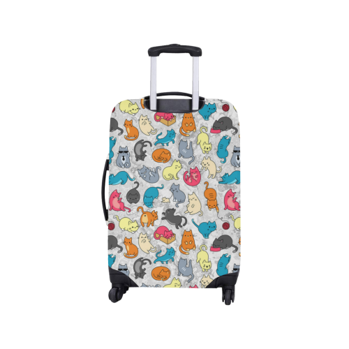 Funny Cute colorful CATS pattern Luggage Cover/Small 18"-21"