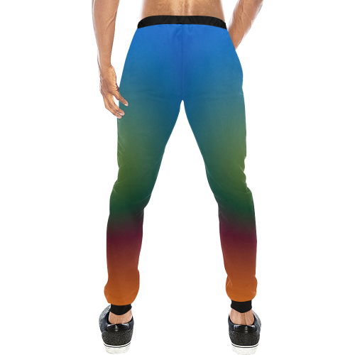 Big Rich Spectrum by Aleta Men's All Over Print Sweatpants (Model L11)