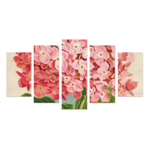 pink hydrangia Canvas Print Sets A (No Frame)
