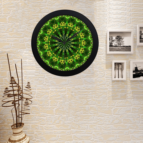 MANDALA GARDEN OF EDEN Circular Plastic Wall clock