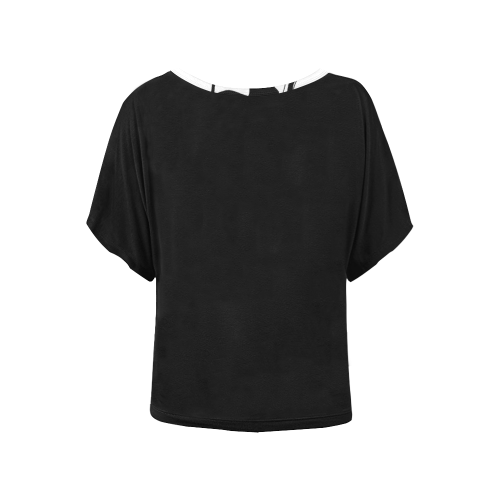MARILYN- Women's Batwing-Sleeved Blouse T shirt (Model T44)