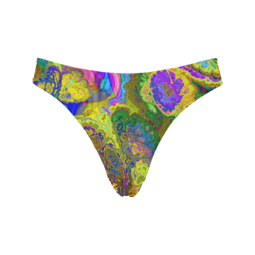 wonderful fractal 3183 by JamColors Women's All Over Print Thongs (Model L30)