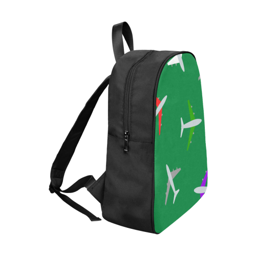 mochila escolar con aviones Fabric School Backpack (Model 1682) (Large)