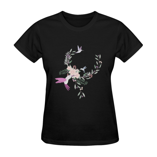 Nature Animals - The Spring Of Hummingbirds Women's T-Shirt in USA Size (Two Sides Printing)