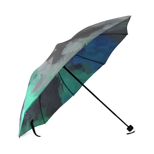 Peacock Abstract Art Foldable Umbrella (Model U01)