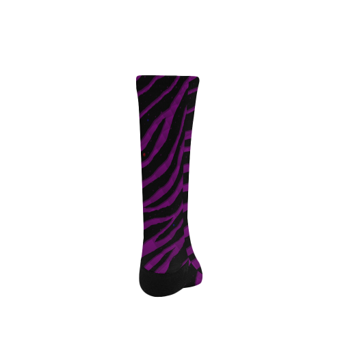Ripped SpaceTime Stripes - Purple Women's Custom Socks
