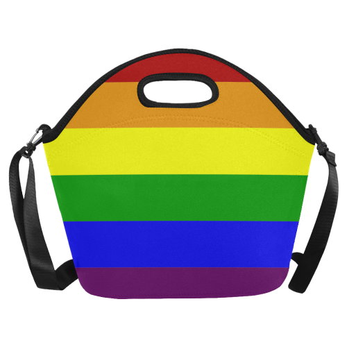Rainbow Flag Neoprene Lunch Bag/Large (Model 1669)