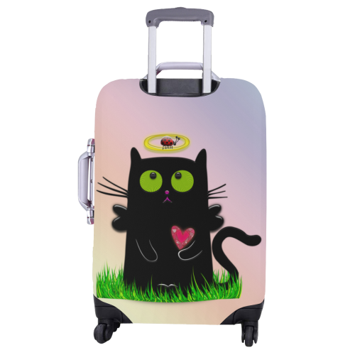 angel cat Luggage Cover/Large 26"-28"
