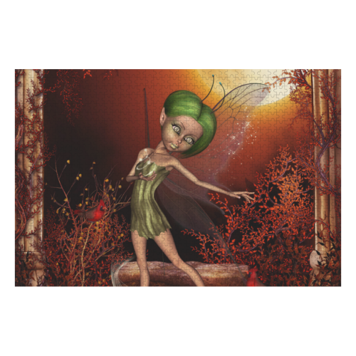 Cute little fairy 1000-Piece Wooden Photo Puzzles
