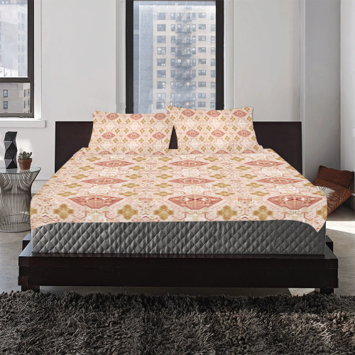 Elegant Graphic Pattern 3-Piece Bedding Set