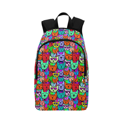 Rainbow Cats Fabric Backpack for Adult (Model 1659)