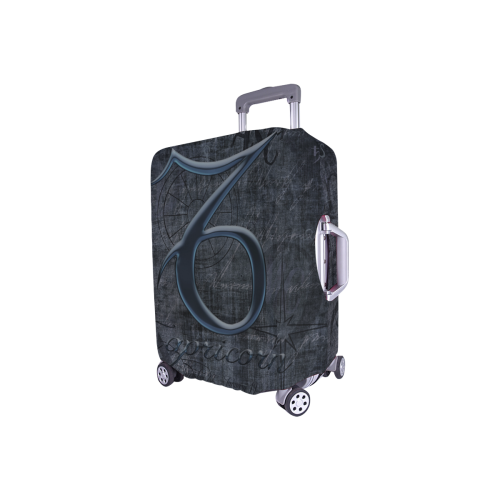 Astrology Zodiac Sign Capricorn in Grunge Style Luggage Cover/Small 18"-21"