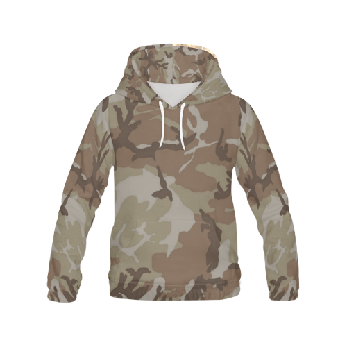 CAMOUFLAGE-DESERT 2 All Over Print Hoodie for Women (USA Size) (Model H13)