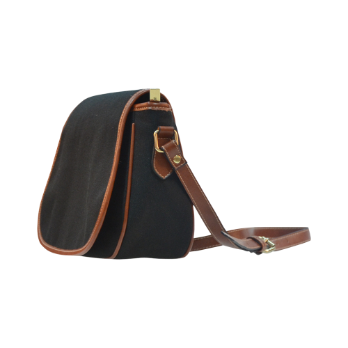 basic black solid color Saddle Bag/Large (Model 1649)