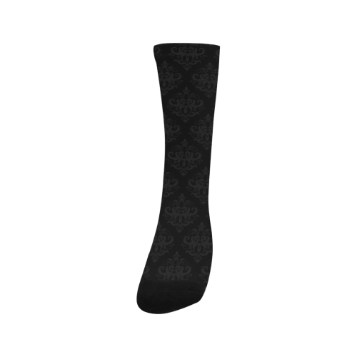 Black on Black Pattern Trouser Socks