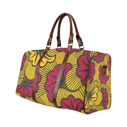 yellowandredflowerankara travel bag Waterproof Travel Bag/Small (Model 1639)