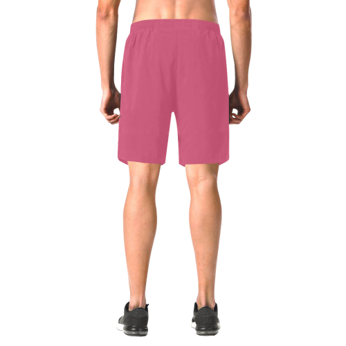 Uie Pink Shorts Men's All Over Print Elastic Beach Shorts (Model L20)