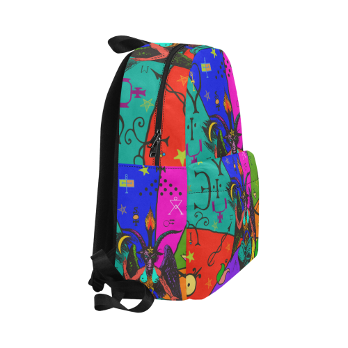 Awesome Baphomet Popart Unisex Classic Backpack (Model 1673)