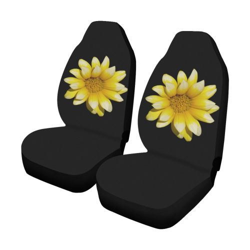 Yellow Flower, floral photography Car Seat Covers (Set of 2)