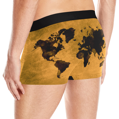 world map #world #map Men's Boxer Briefs with Merged Design (Model  L10)