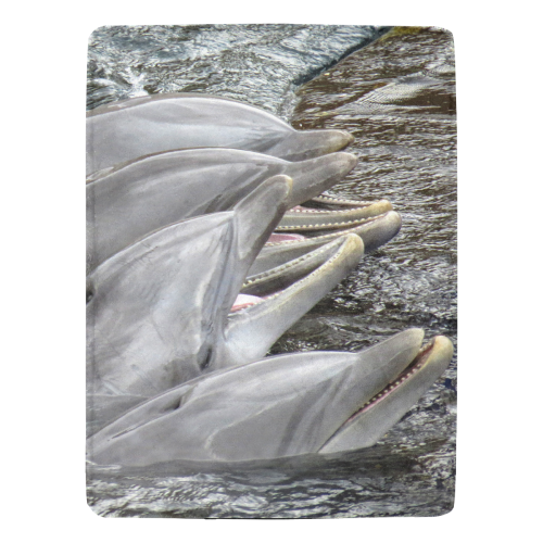 Dolphin Smiles Ultra-Soft Micro Fleece Blanket 60"x80"