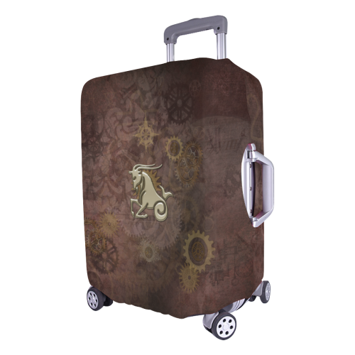 Steampunk Zodiac  Capricorn Luggage Cover/Large 26"-28"