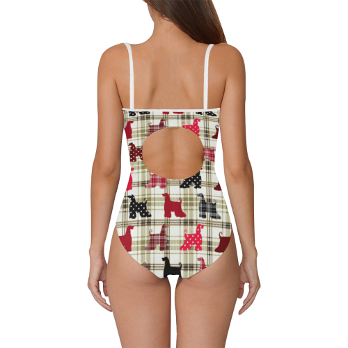 Afghan Hound Strap Swimsuit ( Model S05)