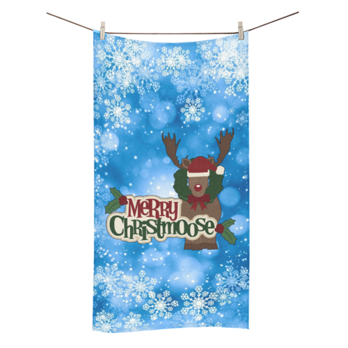 Merry Christmoose Bath Towel 30"x56"