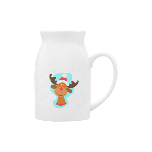 Funny Christmas Reindeer Milk Cup (Large) 450ml