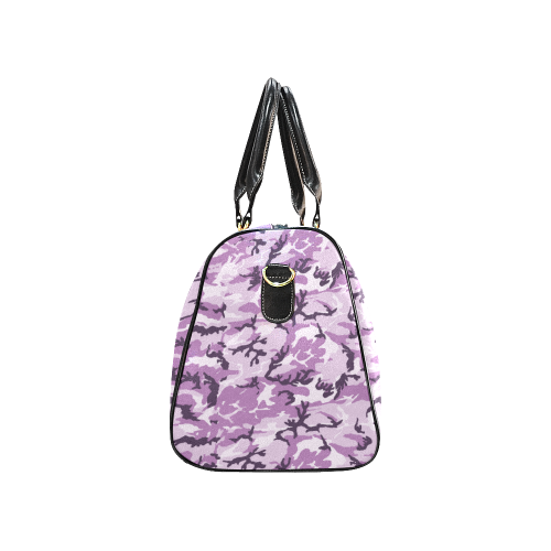 Woodland Pink Purple Camouflage New Waterproof Travel Bag/Large (Model 1639)