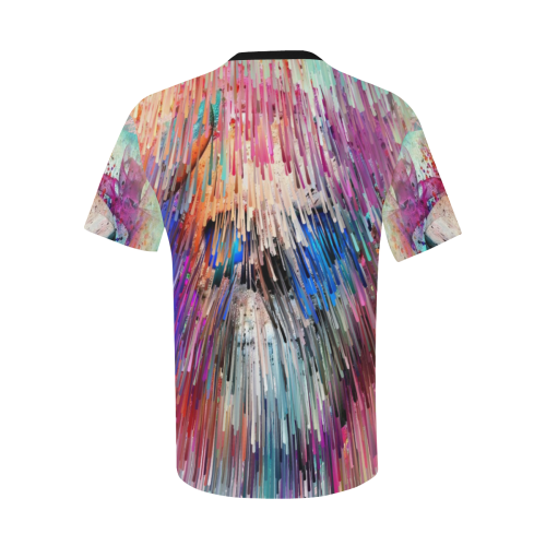 My Skull Popart by Nico Bielow Men's All Over Print T-Shirt with Chest Pocket (Model T56)