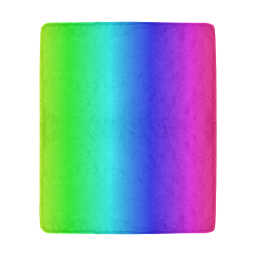 Crayon Box Ombre Rainbow Ultra-Soft Micro Fleece Blanket 50"x60"