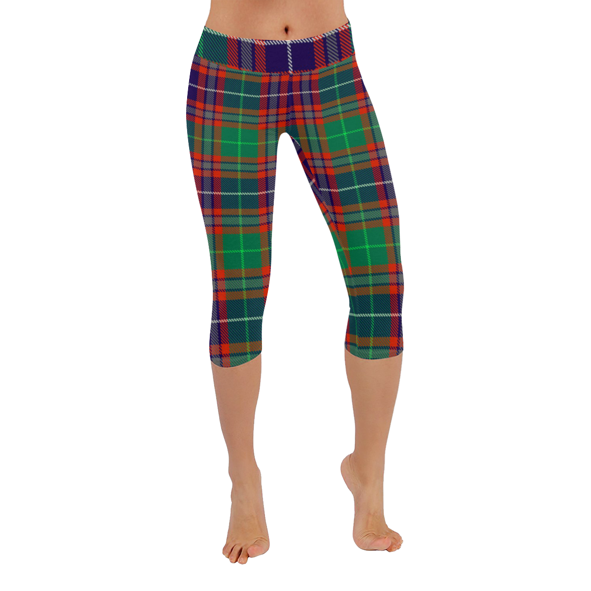 Kennedy Weathered Tartan Capris Leggings