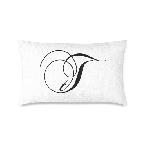 Alphabet T by Jera Nour Custom Zippered Pillow Case 16"x24"(One Side Printing)