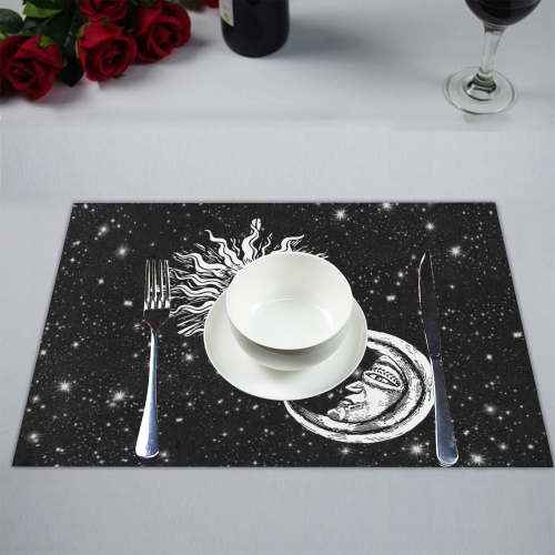Mystic  Moon and Sun Placemat 14’’ x 19’’ (Set of 2)