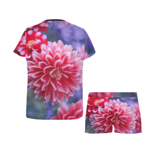 flowers Women's Short Pajama Set
