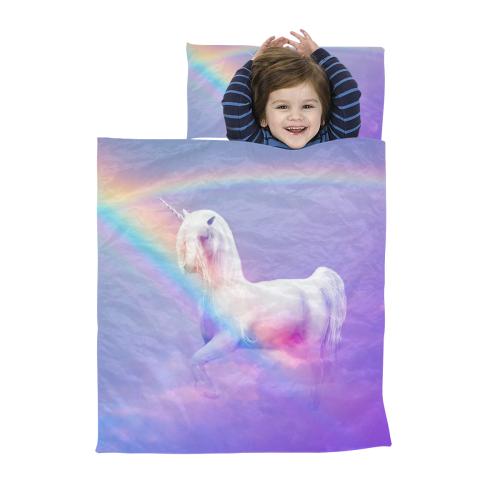 Rainbow and Unicorn Kids' Sleeping Bag