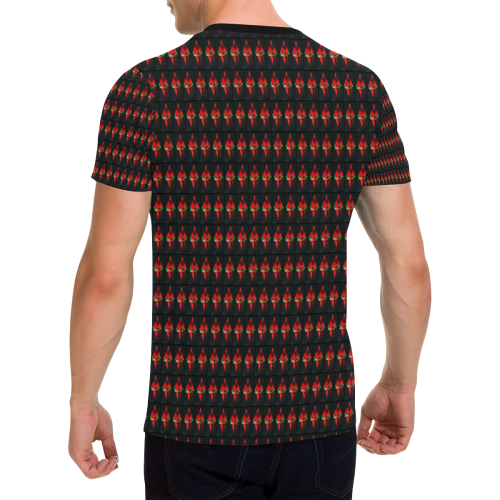 graphic Diamonds Men's All Over Print T-Shirt with Chest Pocket (Model T56)
