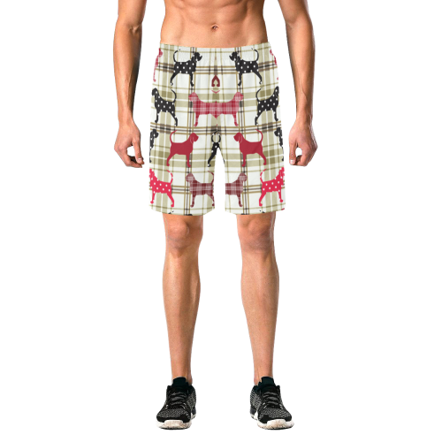 Bloodhound Men's All Over Print Elastic Beach Shorts (Model L20)