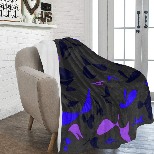 zappwaits abstract 10 Ultra-Soft Micro Fleece Blanket 60"x80"