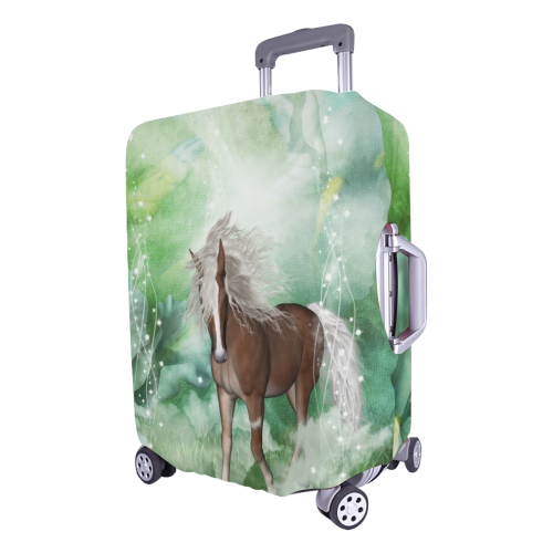 Horse in a fantasy world Luggage Cover/Large 26"-28"