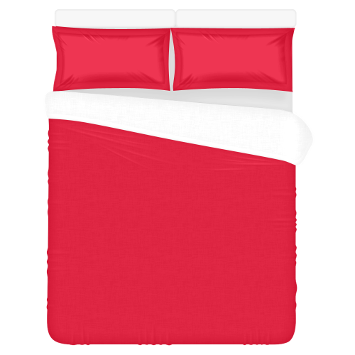 color Spanish red 3-Piece Bedding Set