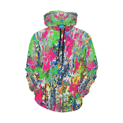 Bridge All Over Print Hoodie for Women (USA Size) (Model H13)