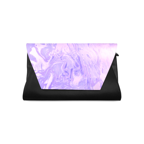 Claire - light purple abstract swirls diy personalize Clutch Bag (Model 1630)