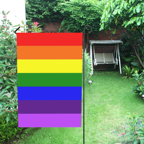 Rainbow Flag (Gay Pride - LGBTQIA+) Garden Flag 28''x40'' （Without Flagpole）