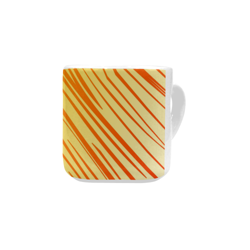 Gold zebra wild lines Heart-shaped Mug(10.3OZ)