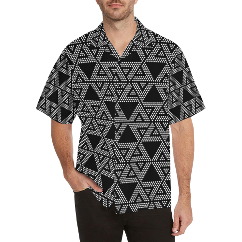 Polka Dots Party Hawaiian Shirt (Model T58)
