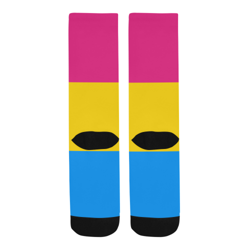 Pansexual Flag Men's Custom Socks