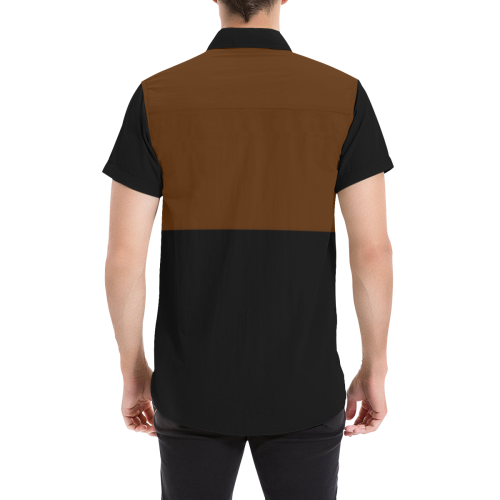 Only two Colors: Dark Brown - Black Men's All Over Print Short Sleeve Shirt (Model T53)